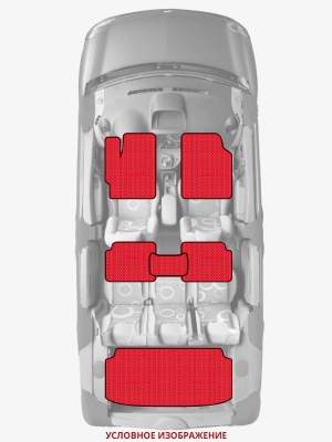 ЭВА коврики «Queen Lux» комплект для Toyota Caldina